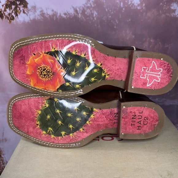 Tin Haul “Cactus” Western Boots 7 fits like 8 - Picture 7 of 8